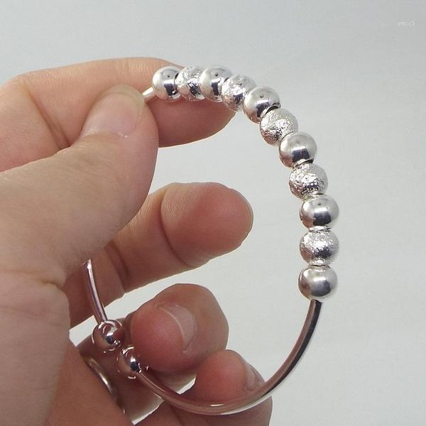 Bracelet exquis neuf perles de transfert bracelets plaqués argent pour femmes tempérament Bracelet fêtes de mode bijoux cadeaux
