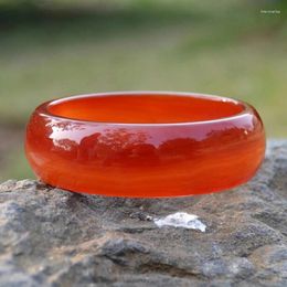 Bracelet d'agate rouge de la génération directe d'usine Bangle Factory élargir et épaissir les bijoux féminines jade