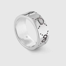 Bangle Fashion 925 sterling zilveren schedelringen moissanite anelli bague voor heren en dames Party belofte kampioenschap sieraden liefhebbers cadeau met doos