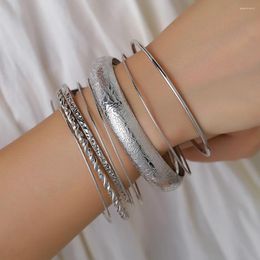 Bangle Mode Boho Punk 10 stks/sets Manchet Armbanden Armbanden Voor Vrouwen Liefde Pulseiras Set Feminina Sieraden Charm Geschenken