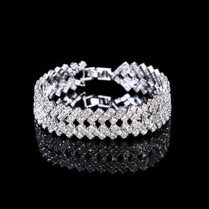 Bracelet de mode en cristal pour femmes, bijoux de mariage, multicouches, strass de mariée, ldd240312