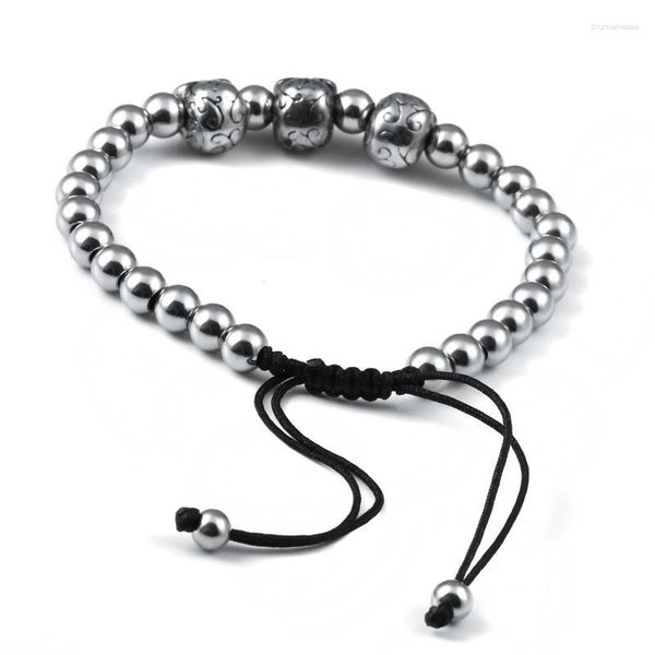 Bracelet Bijoux De Mode Anil Arjandas Hommes Fille Bracelets Crâne Perles 6 Mm Haute Qualité BC-0071 Raym22