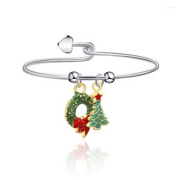 Bracelet Bijoux de mode Bracelet de Noël Pendentif Père Noël Arbre Cadeau de vacances