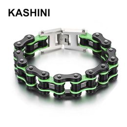 Bracelets de chaîne masculine de mode bracelet Bracelers Biker Bicycle Bracelets de liaison noire pour hommes