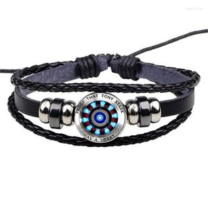 Brazalete de moda con forma de reactor Nuclear para hombre, pulsera hecha a mano con cuentas para fiesta y Club, accesorios de joyería, productos al por mayor