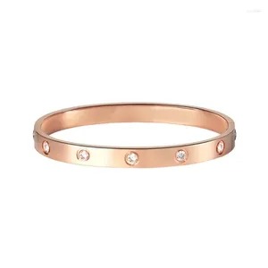 Bracelets simples de mode femme femme dorée amour cristal mariage féminina bijoux de luxe cadeaux