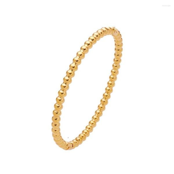 Bracelet de mode en acier inoxydable pour femmes, Bracelets simples de 4mm, multi-perles, bijoux pour hommes, cadeaux, articles en gros pour les entreprises