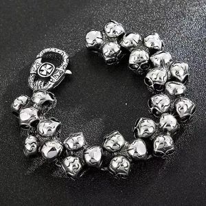 Bangle Fashion Trend Creatieve persoonlijkheid Dood hoofd Retro Punk Skull Gotische sieraden Rij Rock Party Bracelet Men and Women Gifts