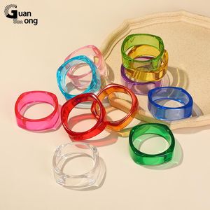 Bracelet tendance en résine acrylique transparente pour femmes, style bohème, bijoux de sport d'été, accessoires pour filles, vente en gros, 2021