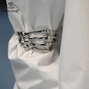 Bracelet bracelet squelette à la mode avec griffes fantômes dans un nouveau style bracelet rebelle bracelet gothique sans boîte 240319