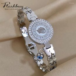 Armreif Flashbuy Silber Farbe Chunky Charm Portrait Münze Edelstahl Armreifen Armbänder Für Frauen Kreativer Wasserdichter Schmuck