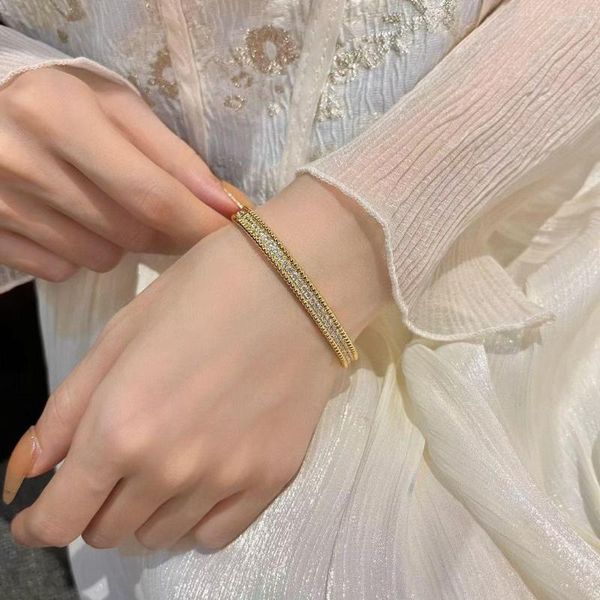 Bracelet français classique femmes diamant bracelet coulissant unique mode bijoux de luxe cadeau de vacances
