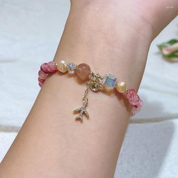 Bangle zoetwaterparels kleurrijke natuursteen kristallen armbanden vrouwen sieraden