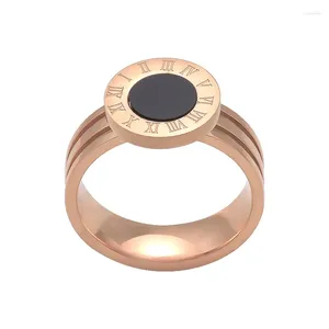 Bangle vriendschap Prom accessoire ontwerper ring prachtige paar ringen Valentijnsdag geschenk Romeinse cijfers hoepel sieraden