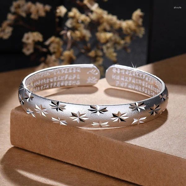 Bracelet bracelet bracelet ouvert bracelet à étoile sculptée grossed.