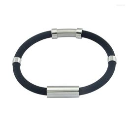 Bangle Geneic Winter verstelbare antistatische armband Elimineer lichaamsstatische magnetische sportpolspolsband siliconen unisex sieraden