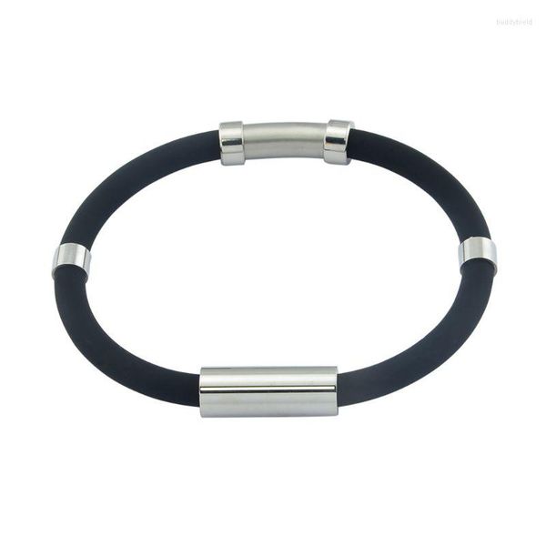 Brazalete Geneic invierno ajustable antiestático pulsera eliminar cuerpo estático magnético deportes pulsera silicona Unisex joyería