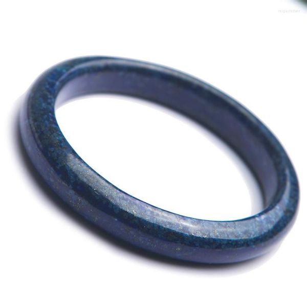 Bracelet jonc véritable naturel bleu profond Lapis Lazuli Gems Stone Lady Charm Bangles diamètre intérieur 57mm