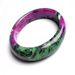 Bangle echte natuurlijke Sri Lanka Zoisite Epidote Crystal Stone Round Slechts één vrouwen houden van armbanden binnendiameter 59 mm