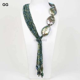 Bracelet GG bijoux naturels 22 Paua coquille d'ormeau collier en cristal vert ensembles de bracelets mignons pour les femmes 240319