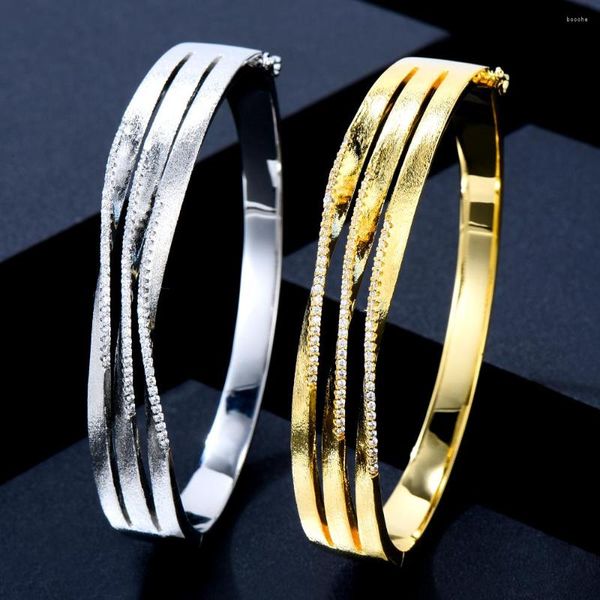 Bracelet GODKI fait à la main de luxe Corsover bracelet africain à la mode plein brillant zircon cubique Rock femmes fête spectacle mode fabrication de bijoux 2023