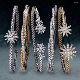 Armreif GODKI Trendy Luxus Stapelbare Manschette Für Frauen Hochzeit Voller Kubischer Zirkon Kristall CZ Dubai Silber Farbe Party Armband 2023