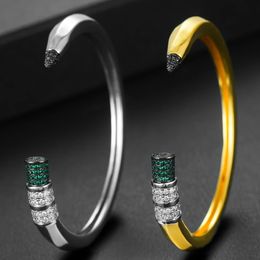 Bangle Godki trendy potloodontwerpen armband voor vrouwen bruiloft vol kubisch zirkoon kristal cz dubai zilveren kleur feest armband 231214