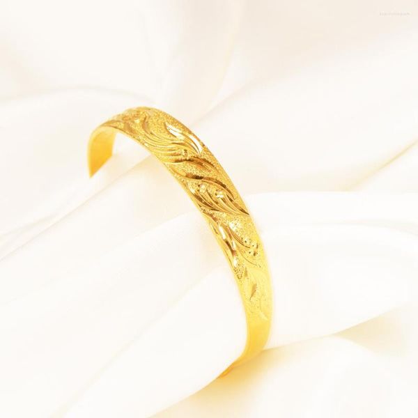 Brazalete de Color dorado, pulsera ajustable, brazaletes de alta calidad, joyería Simple de moda para hombres y mujeres, regalo de África árabe de Oriente Medio