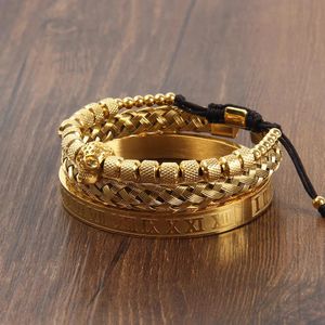 Brazalete de color dorado de brazalete Skeleton de acero inoxidable Men Bangles de alta calidad Joya de joyas de joya gratuita Servicio de logotipo gratis envío