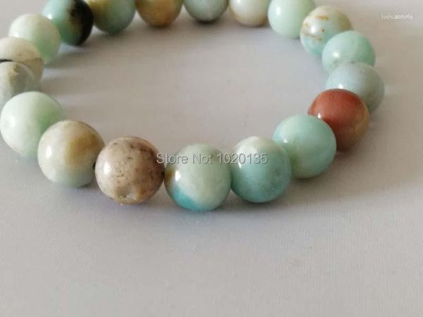 Bracelet rond en Amazonite verte, 8/10/12mm, 7.5 pouces, perles en gros, FPPJ