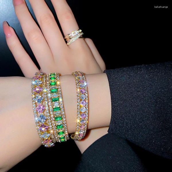 Bracelet verte bracelet féminin mode féminin hyperbole cristal bracelets bracelets bijoux de bracelet bijoux