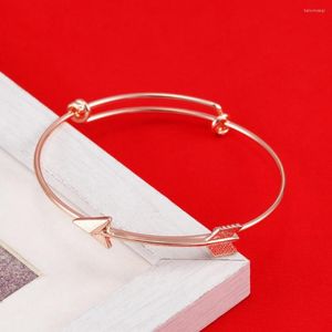 Bangle Grils Bracelets Extensibles Couleur Or Bracelet Flèche de Câblage Simple Réglable