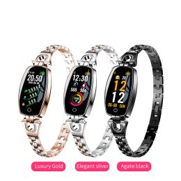 Bangle H8 SMART BRACELETS DRAMEN Hartslag Band Bloeddruk Meet Polstand Fitness Tracker Elektronische gezondheid IP67 Waterdicht