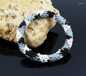 Bracelet fait main perle Bracelet Hippy amitié rouleau Crochet tissé perles de rocaille amour rayures motif Bracelets pour femme