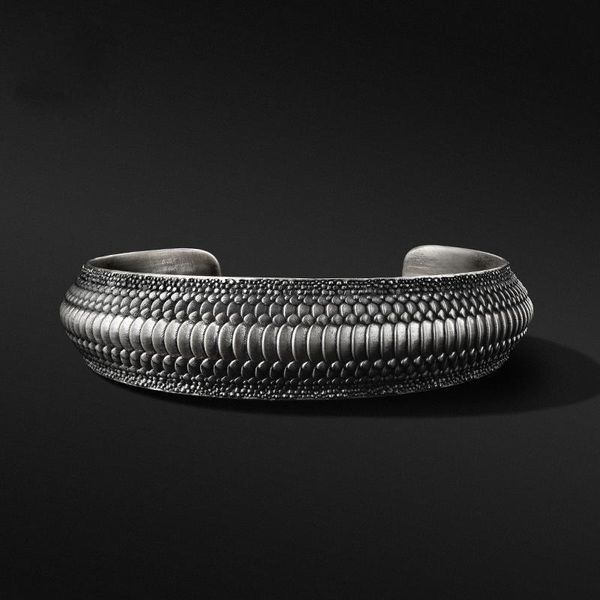 Bracelet fait main Dragon échelle Bracelet hommes marée marque rétro Style chinois bijoux Simple Niche Design ouvert cadeau