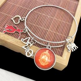 Bangle handgemaakte Griekse vrouwenclub verstelbaar open type letter aeo royundity schild hart olifant charme vrouwen armbanden sieraden