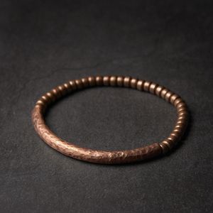 Brazalete hecho a mano martillado cobre puro pulsera Vintage Artificial oxidado Street Rock estilo Metal joyería Unisex para hombres y mujeres 230726