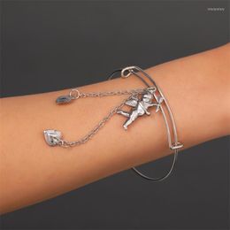 Bangle Heart Cupid Angel Tassel Fashion Bracelet Bangst Korean Creative Resizable armbanden voor vrouwen Jnbangle Inte22