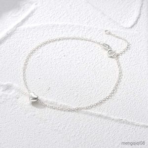 Bangle hartvormig S925 sterling zilveren armband eenvoudig overlay dragen dames dagelijks gebruik armband fijne sieraden voor vrouwen cadeau R231025