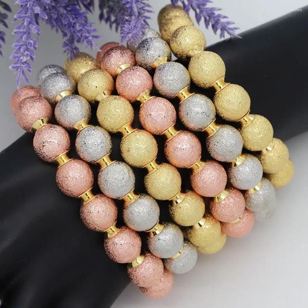 Bracelet de haute qualité classique tricolore plaqué or bracelet à breloques femmes luxe fête accessoires italiens