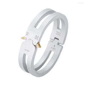 Bangle hoogwaardige mode hipster functionele mannen ruimtevaart aluminium roestvrijstalen sieraden paar armband luxe accessoires