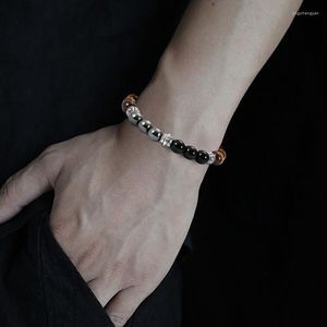 Brazalete de alta calidad Ojo de tigre Energía Hematita natural Cuidado de la salud Pulsera de piedra Brazaletes Hombres Mujeres Encantos de moda Regalo de joyería hecha a mano