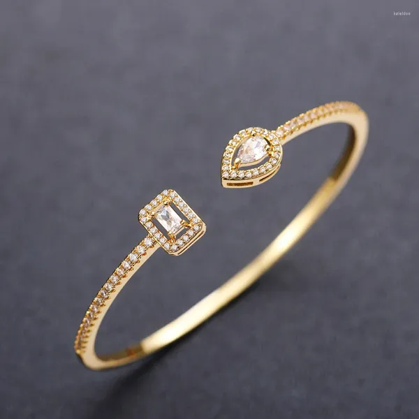 Bracelet pour la main pour femmes du bracelet pour femmes en argent / or de couleur de luxe en zircone