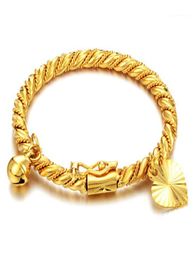 Bangle Baby Baby Geel Goud Gevuld Te Openen Ed Link Armband Children039s Kleine Pols Kinderen Sieraden Dia 40mm17639871