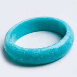 Bangle binnendiameter 53-58 mm Echte lichtgroen Amazon Stone Fashion sieraden Bracelet Bangles Women Natural Amazonite