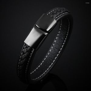 Bracelet en cuir pour hommes, vente de produits de célébrités sur Internet, corde tressée, commerce extérieur, vente en gros