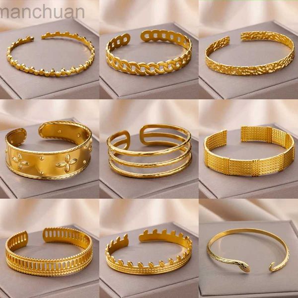 Bracelet jésus Bracelets Bracelet pour femmes en acier inoxydable couleur or Bracelets de luxe bijoux pulseras mujer bijoux ldd240312