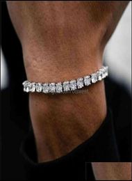 Bangle Jewelrycz Tennis Bracelet for Women Men Exquisite Fashion Charm Braclet Chain Hip Hop armbanden No Fade Jewelry Drop Delive1775755