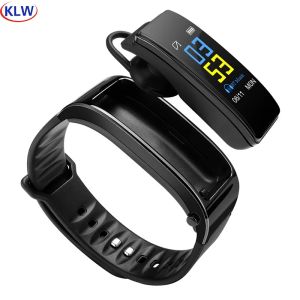 Bangle KLW Y3Plus Smart armbanden 0,96 inch kleurscherm hartslag bloeddruk monitoring sport iP67 waterdichte talkband