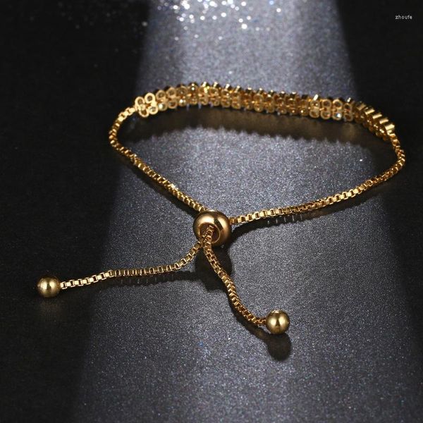Bracelet dames étincelle avec des anneaux simples de souffle de bébé 3A Zircon Bracelet haut de gamme exquis mariage matchmaking dîner cadeaux